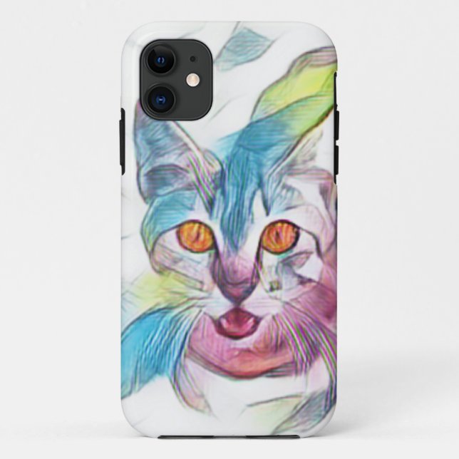 Hübsch Kitty Case-Mate iPhone Hülle (Rückseite)