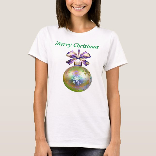 Hübsch Lawn Bowls Christmas Tree Bauble, T-Shirt (Vorderseite)