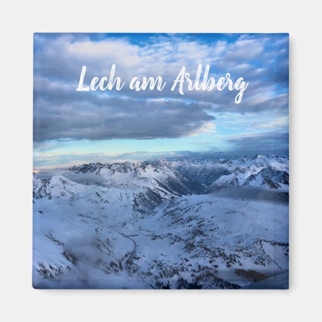 Hübsch Lech am Arlberg in Österreich Magnet (Vorne)