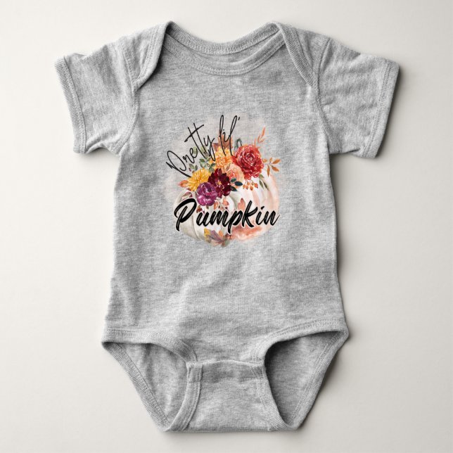 Hübsch Lil Pumpkin - PNG-Panel Baby Strampler (Vorderseite)