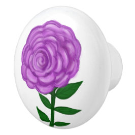Hübsch Lila Blume Keramikknauf