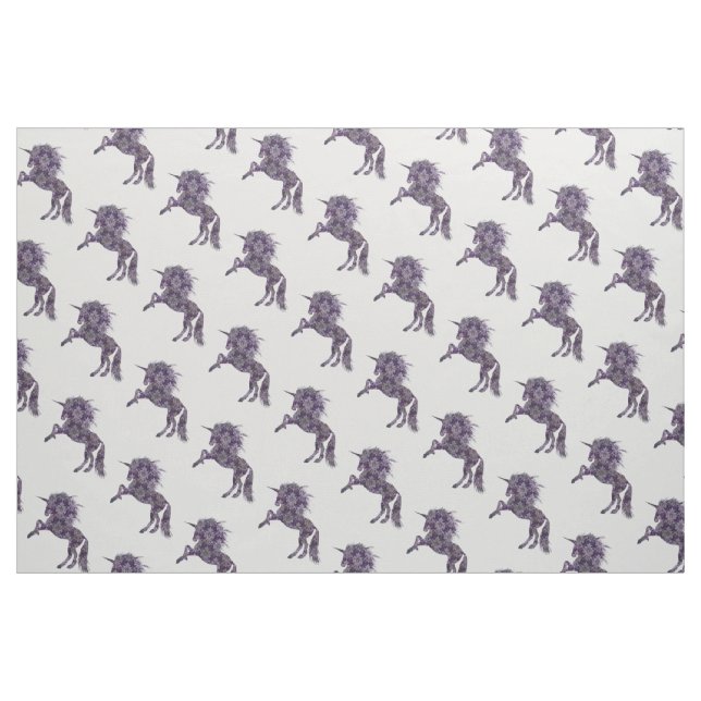 Hübsch Lila Boho Unicorn Stoff (Fat Quarter (45,7 x 55,9 cm))
