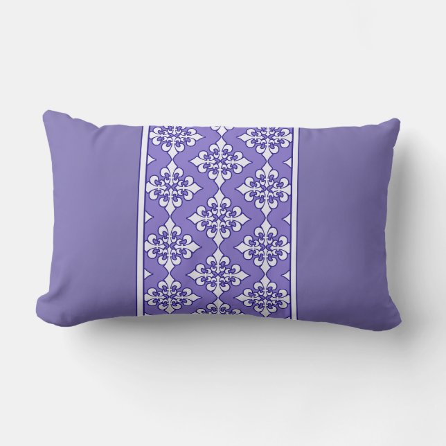 Hübsch Lila Lilie Pillow Lendenkissen (Vorderseite)