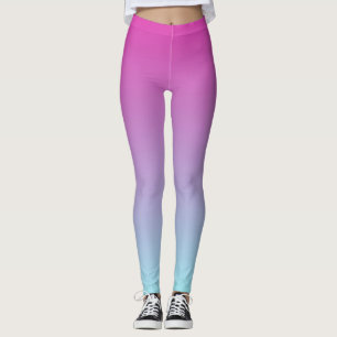 Hübsch Lila und blau Ombre Leggings
