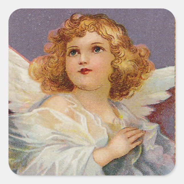 Hübsch Little Angel Quadratischer Aufkleber (Vorderseite)