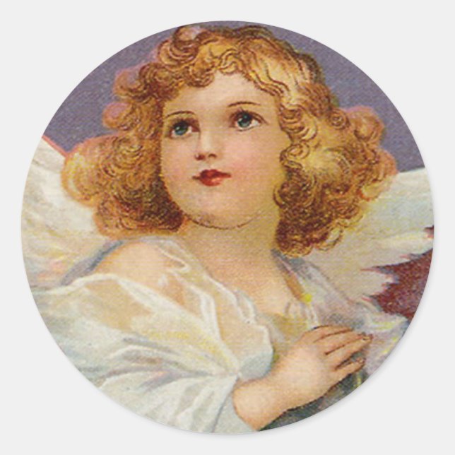 Hübsch Little Angel Runder Aufkleber (Vorderseite)