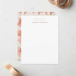 Hübsch Little Bows Personal Stationery Mitteilungskarte