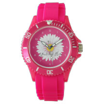 Hübsch Little Daisy Sporty Pink Silicone