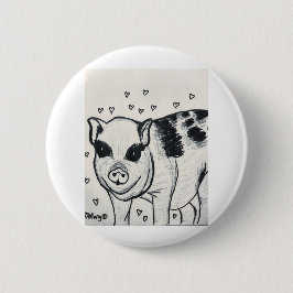Hübsch Little Piggy Button