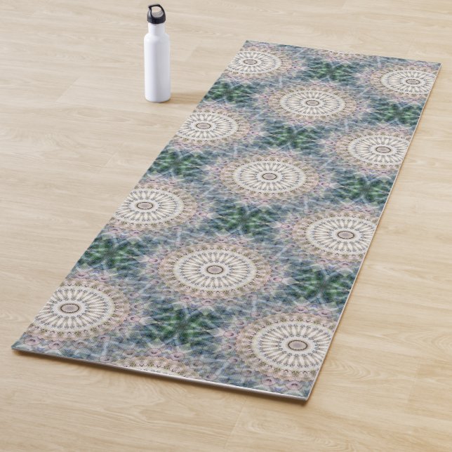 Hübsch Mandala Blue Grüntöne Zen Yoga Mat Yogamatte (Beispiel)
