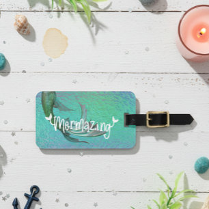 Hübsch Mermazing Meerjungfrau Schwanz Iridescent Gepäckanhänger