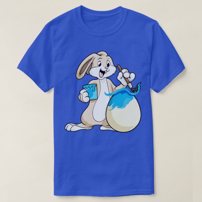 Hübsch mit Pinsel Paint Pot Paint und Ei T-Shirt (Design vorne)