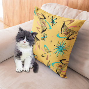 Hübsch, Mitte Jahrhundert Modernes, Abstraktes Mus Kissen Für Draußen