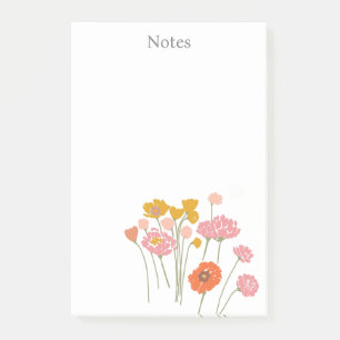 Hübsch-modern-floral Post-it Klebezettel