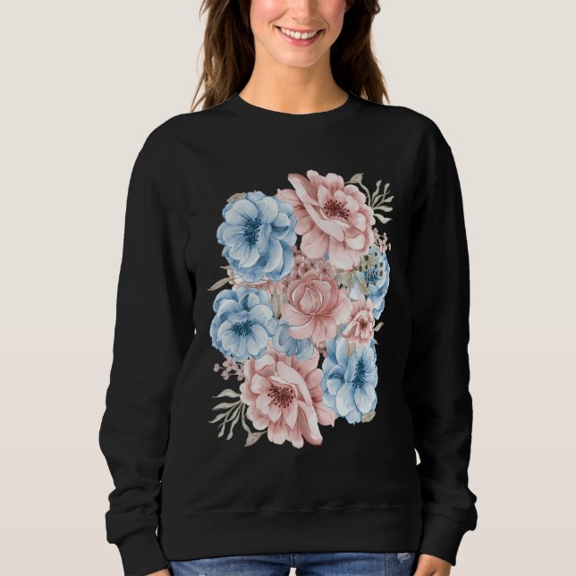 Hübsch-modern-floral Sweatshirt (Vorderseite)