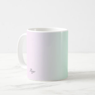 Hübsch Moderner Farbverlauf - Personalisierter Nam Kaffeetasse