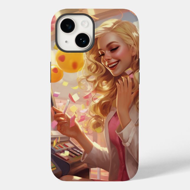 Hübsch Modernes Geschenk Case-Mate iPhone Hülle (Rückseite)