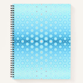 Hübsch Ombre Blau und Peach Geometric Notizbuch