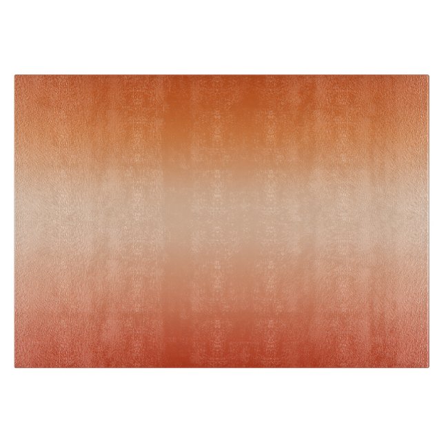 Hübsch Ombre Hot Summer Orange & Apricot Gradient Schneidebrett (Vorderseite)
