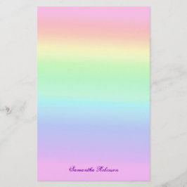 Hübsch Ombre Pastel Rainbow Briefpapier