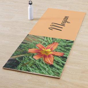 Hübsch Orange Lily Foto Yogamatte