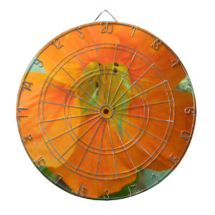 Hübsch Orange Nasturtium Blume Dart Board Dartscheibe