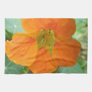 Hübsch Orange Nasturtium Blume Handtuch