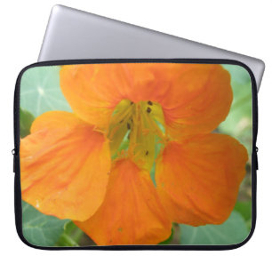 Hübsch Orange Nasturtium Blume Notebook-Tasche Laptopschutzhülle