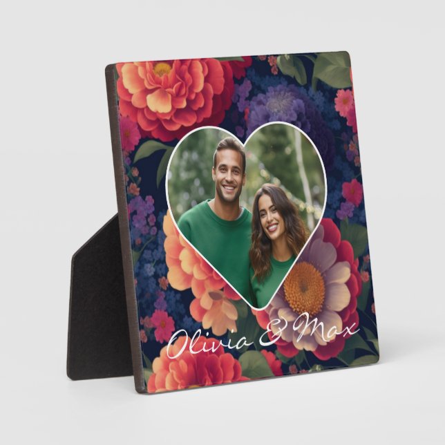 Hübsch orangefarbenes Foto Fotoplatte (Vorderseite)