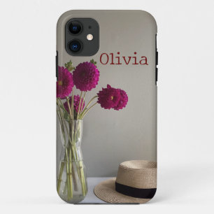 Hübsch Original Dahlia Foto +Individuelle Name Case-Mate iPhone Hülle