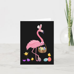 Hübsch Ostern Flamingo mit Ostern Korb Ostern Karte