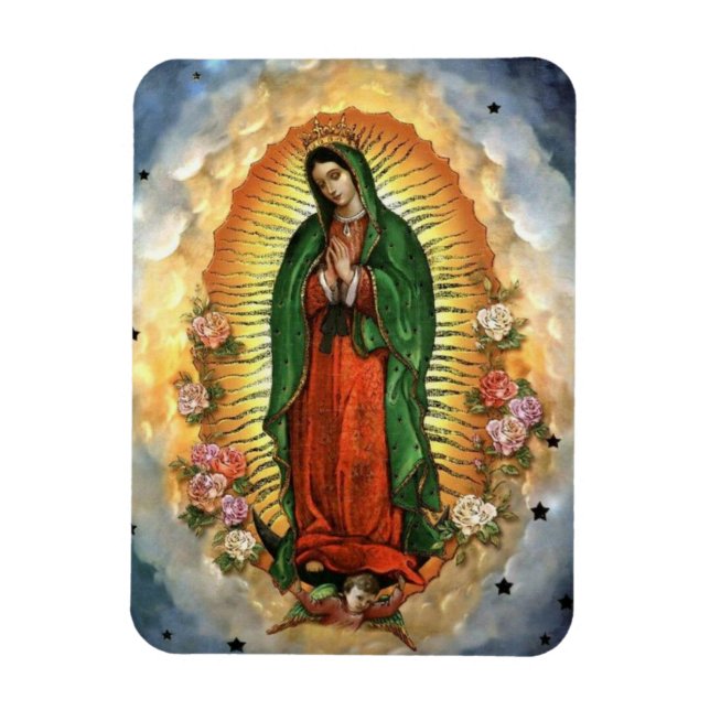 Hübsch Our Lady of Guadalupe Jungfrau Mary Küche Magnet (Vertikal)