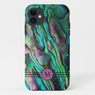 Hübsch Painterly Paua Abalone Initial Phone Case