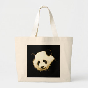 Hübsch Panda Jumbo Stoffbeutel