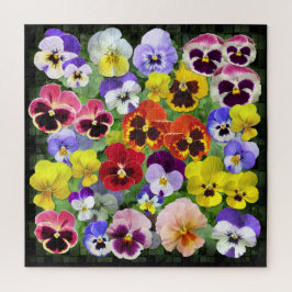 Hübsch Pansy Collage Jigsaw Puzzle