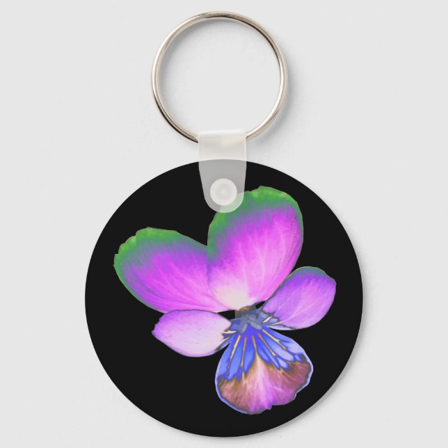 Hübsch Pansy Schlüsselanhänger (Vorderseite)