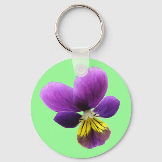 Hübsch Pansy Schlüsselanhänger (Vorderseite)