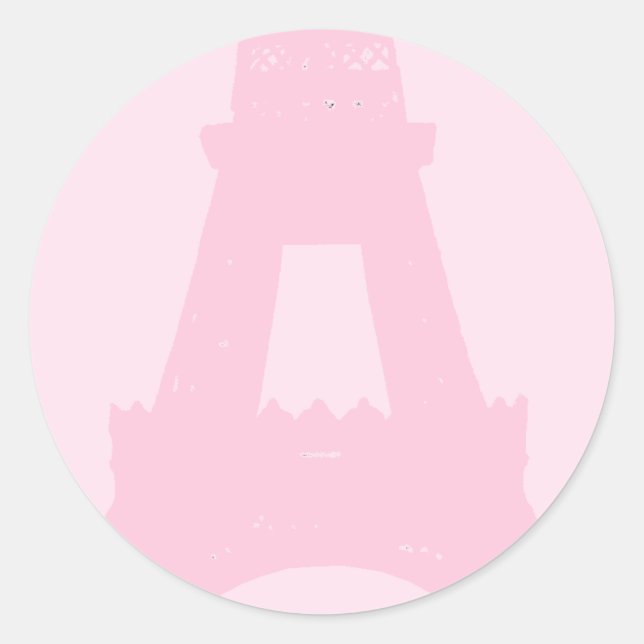 Hübsch-Paris-Aufkleber Runder Aufkleber (Vorderseite)