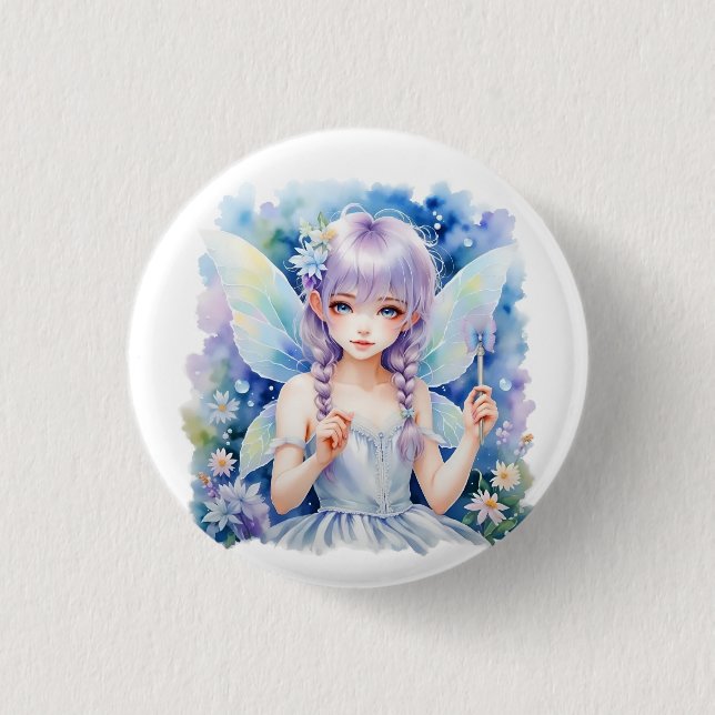 Hübsch Pastel Fairy Button (Vorderseite)