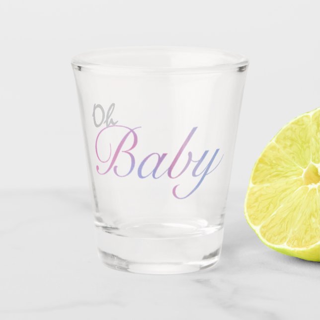 Hübsch Pastel Oh Baby Schnapsglas (Vorderseite)