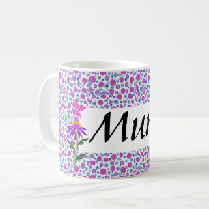 Hübsch Pastel Polka Dot Editable Kaffeetasse