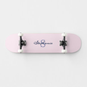 Hübsch Pastel Rosa Elegant Einfach Niedlich Mit Mo Skateboard