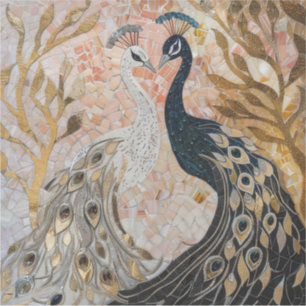 Hübsch Peacocks Gold Glam Aufkleber