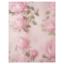 Hübsch Pellrosa-Rosen-Papier