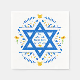 Hübsch Personalisiert, Bat Mitzvah Napkins. Serviette