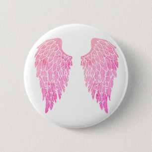 Hübsch Pink Angel Wings Button