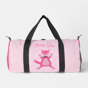 Hübsch Pink Baby Fox Custom Diaper Bag Duffle Bag