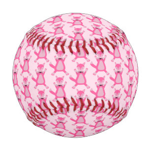 Hübsch Pink Baby Fox Gemustert Baseball