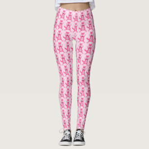 Hübsch Pink Baby Fox Gemustert Leggings