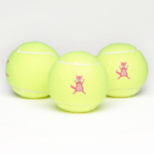 Hübsch Pink Baby Fox Tennisbälle